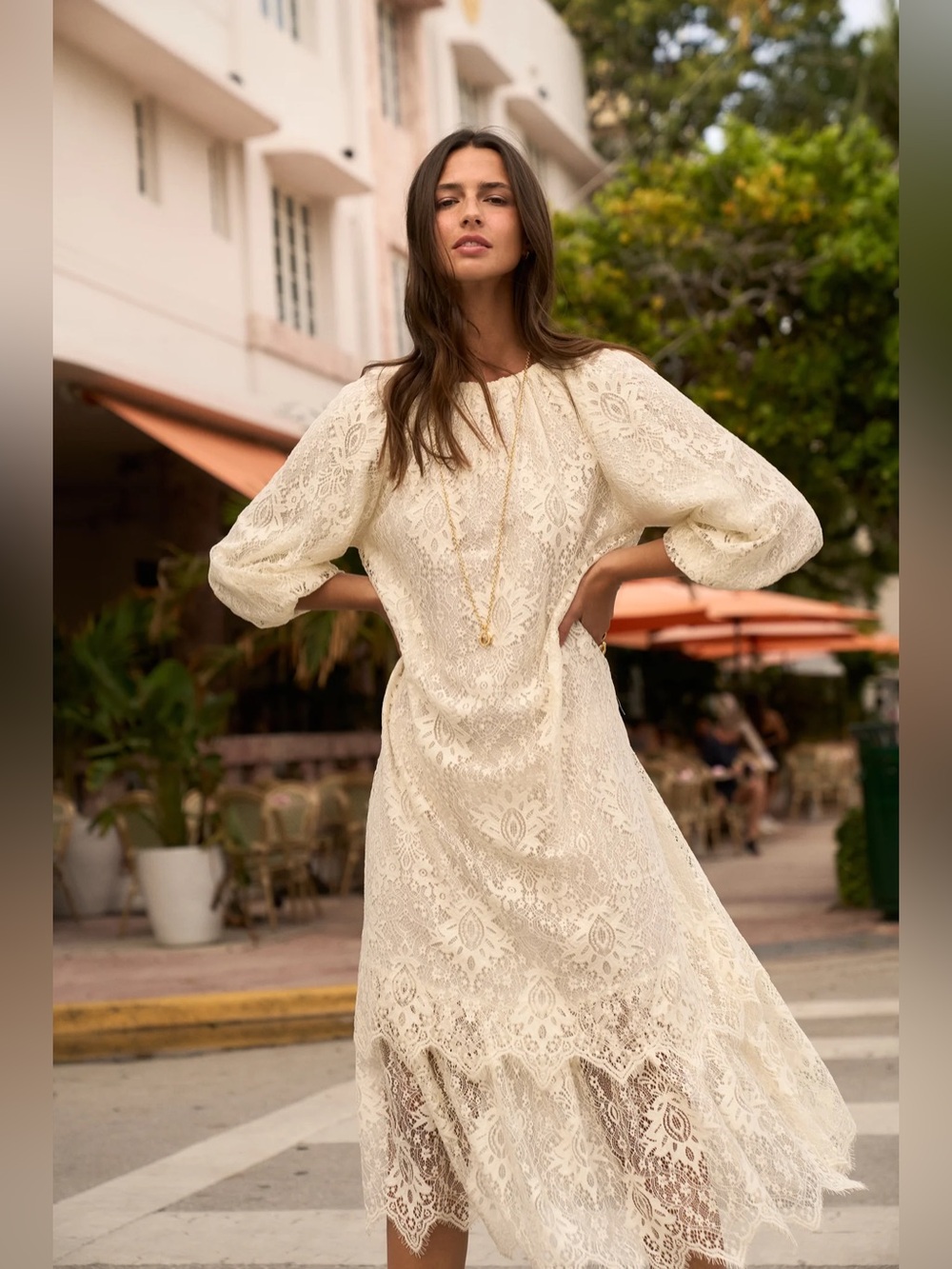 Sonmer Megan Dress ecru